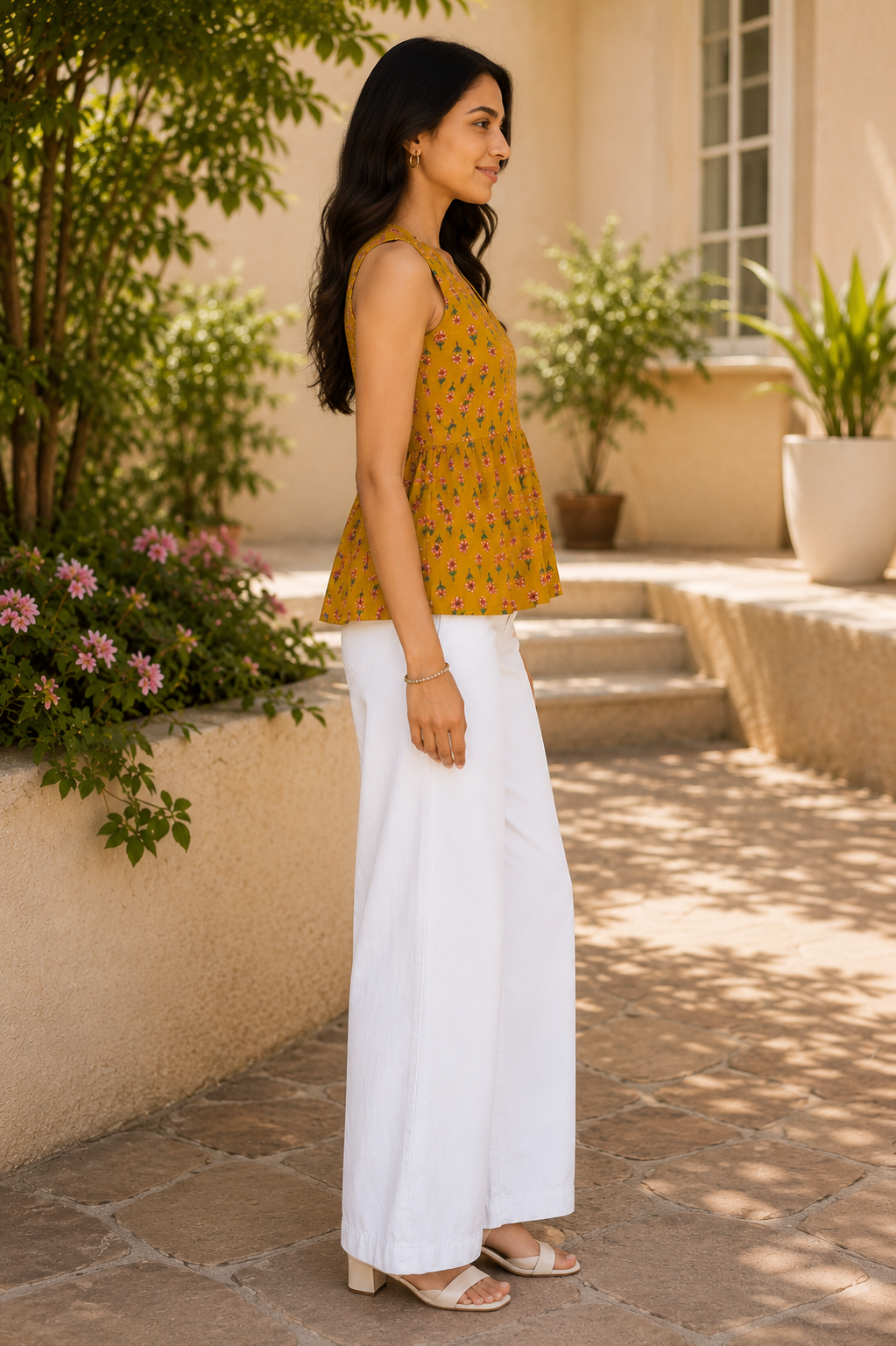 Mahi Sleeveless Peplum Tunic