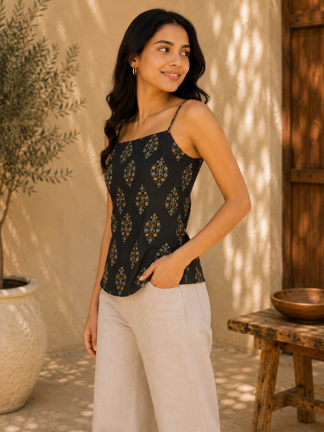 Anya Backless Scoop-Neck Tunic