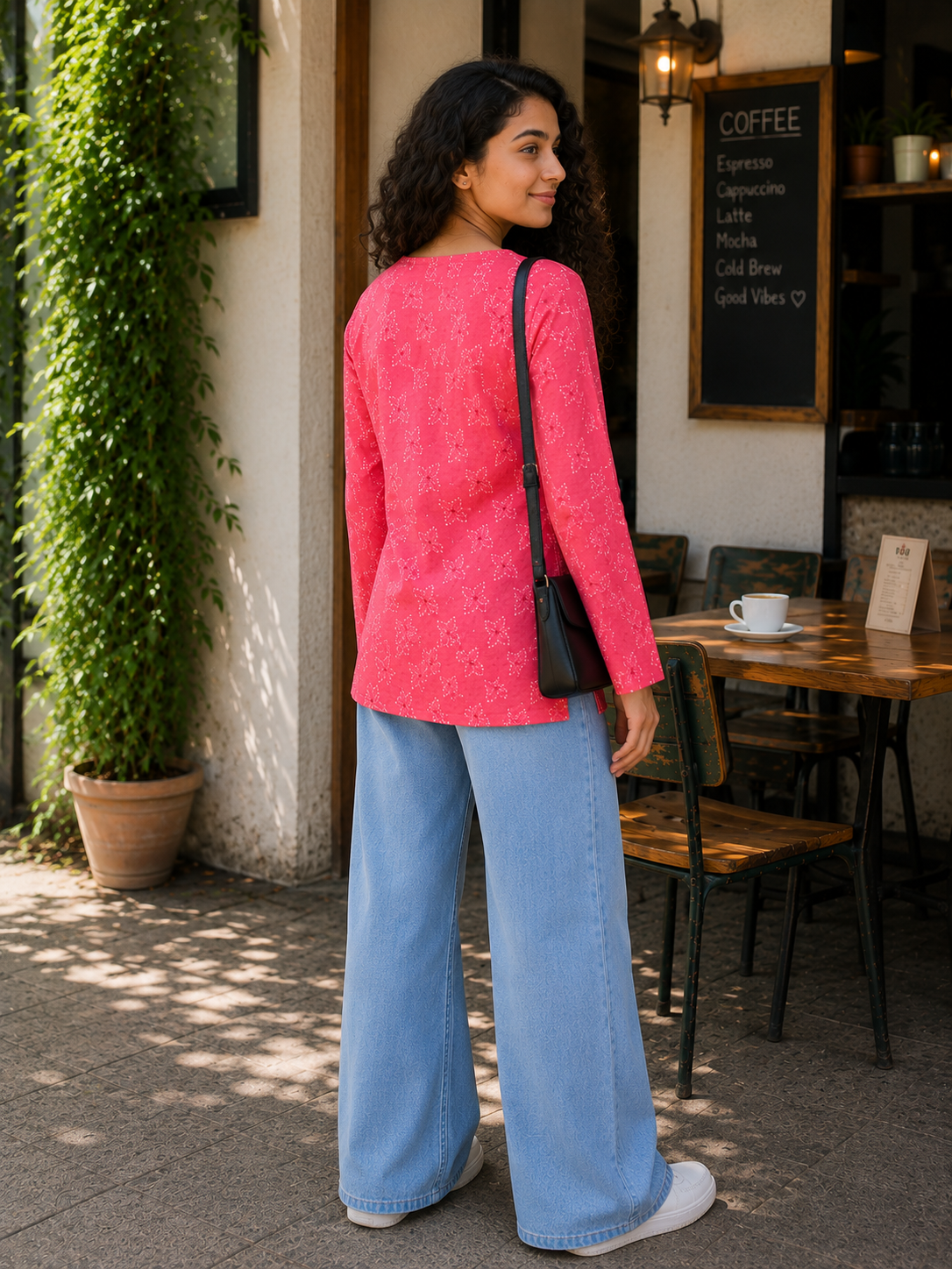 SITARA BELL SLEEVES SHORT KURTI