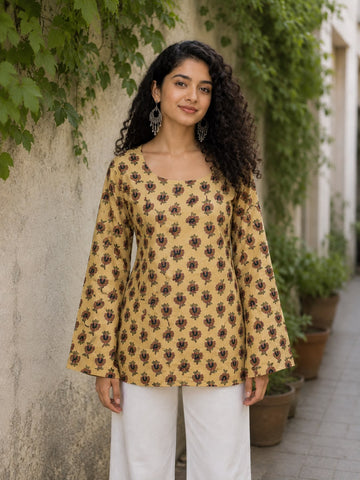 INAYAT Bell-Sleeve Short Kurti